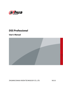 Manuale DSS Professional Dahua