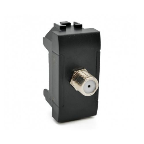 [Presa SAt femmina diretta 1 modulo INT-LGT nero] 825N