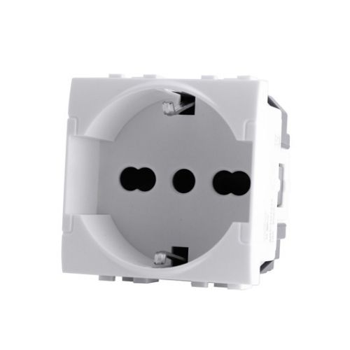 [Presa schuko universale 16A INT-LGT bianco] 814B