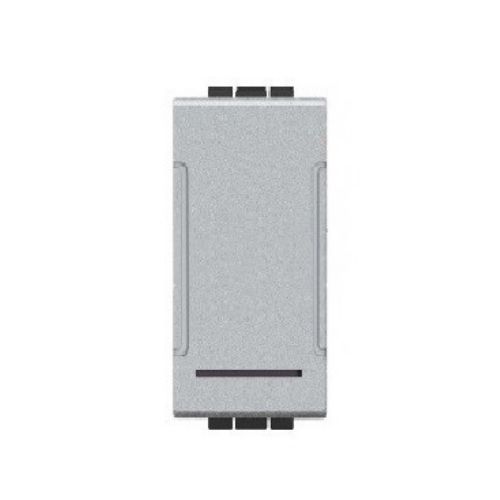 [6970597466357/0793541333590 - Pulsante unipolare 10A INT-LGT argento] 805A