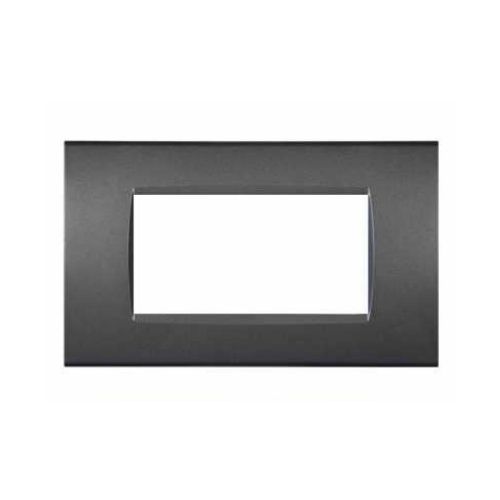 [Placca 4P tecnopolimero INT-LGT grigio scuro] 8004-08