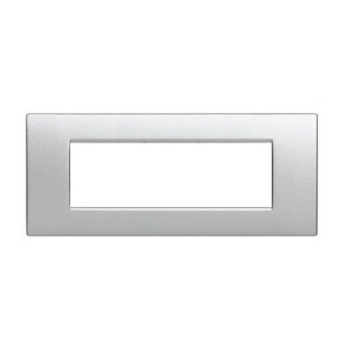 [Placca 7P tecnopolimero INT-LGT argento] 8007-09