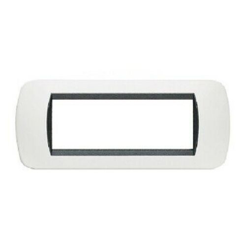[6970311029608 - Placca 7P metallo INT-LGT bianco] 8807-01