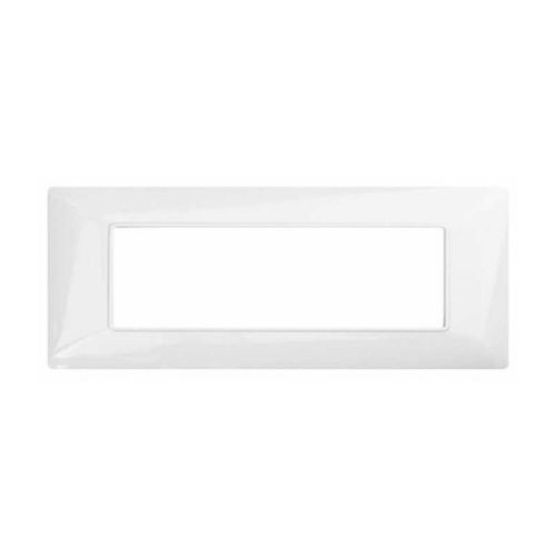 [6970311027536 - Placca 6P tecnopolimero MTX bianco] M8007-01