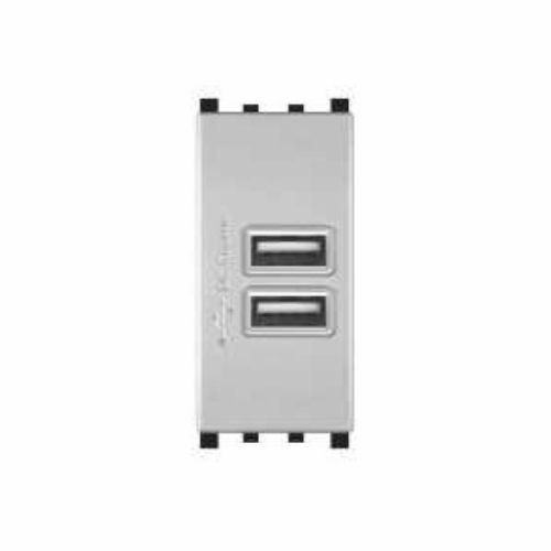 [Doppia presa USB 2A VMR-PLN argento] 621A
