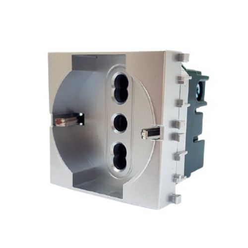 [Presa schuko 3.0 VMR-PLN argento] 614A